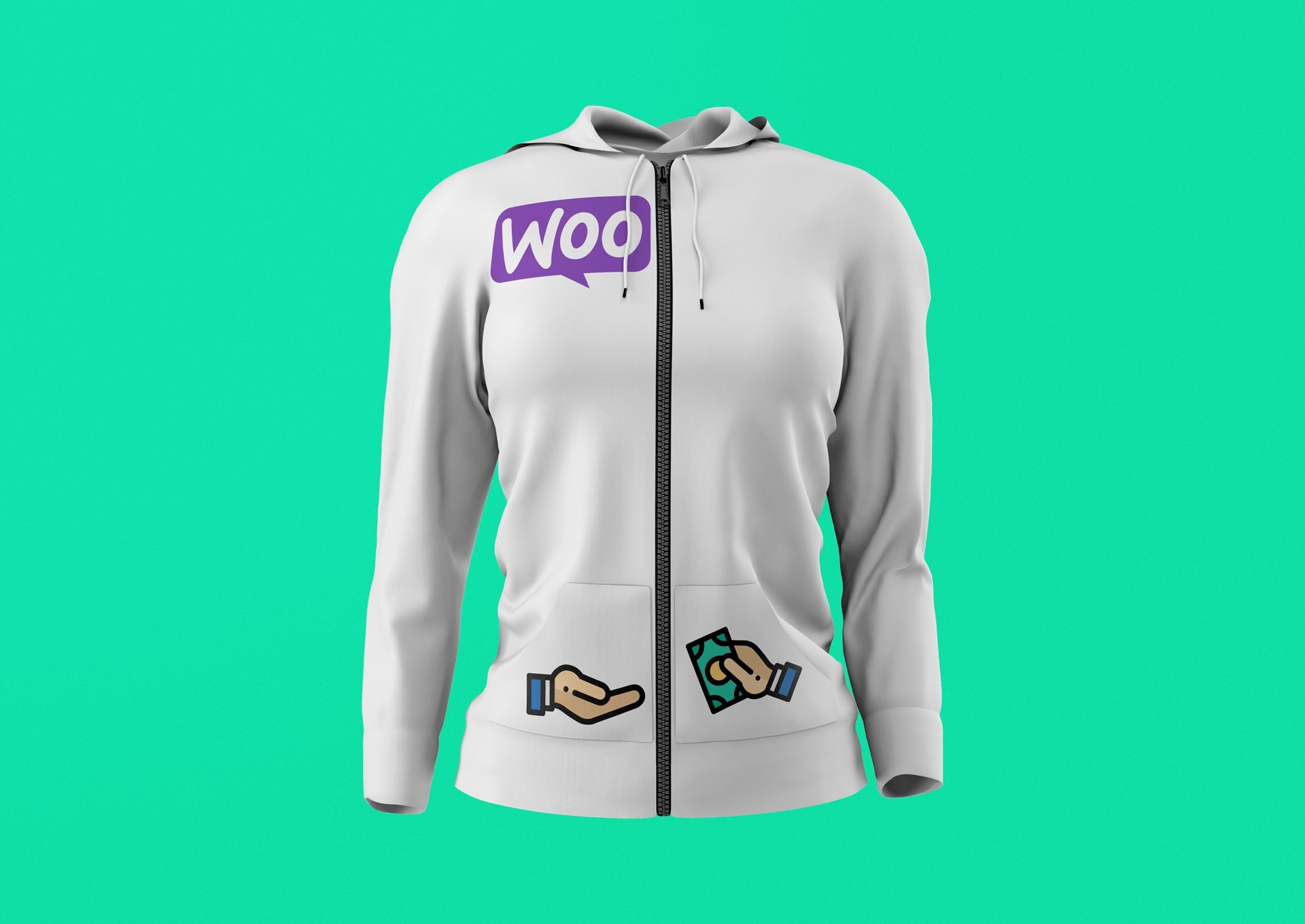 WooCommerce « Gimme the Money » Zipper Hoodie